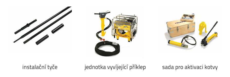 Instalační sada pro zemní kotvy Platipus